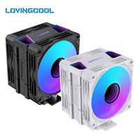 LOVINGCOOL Pure Copper 120mm CPU Air Cooler Tower 6 Heat Pipe Mirror Temp Screen in Stock Fast Ship OEM Intel AMD Gaming Desktop