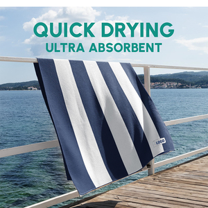 Asciugamani <span class=keywords><strong>in</strong></span> <span class=keywords><strong>Microfibra</strong></span> a Nido d'Ape EC Factory Sales, Ultra Morbidi, Assorbenti, ad Asciugatura Rapida, Antibatterici, Anti-Sabbia, per Nuoto e Spiaggia - Product Image 2