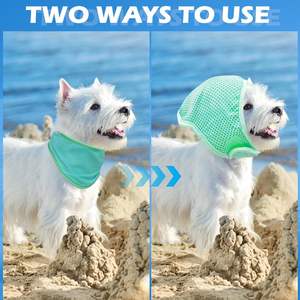 Bavoir rafraîchissant pour chiens - Utilisation printemps/été, design moderne et simple, confortable, réglable, en polyamide, tailles S/M/L, prévention - Product Image 4