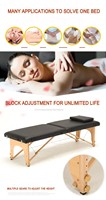 Nouveau lit de massage pliable moderne en cuir, portable et sûr pour une utilisation commerciale dans les salons de beauté, les spas et les salles de bain