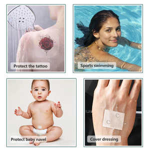 Rollo de Vendaje para el Cuidado Posterior del <span class=keywords><strong>Tatuaje</strong></span>, 6 Pulgadas x 2 Yardas, Película Transparente Impermeable para la Curación Inicial del <span class=keywords><strong>Tatuaje</strong></span> y la Reparación de la Piel, Envoltura Adhesiva - Product Image 4