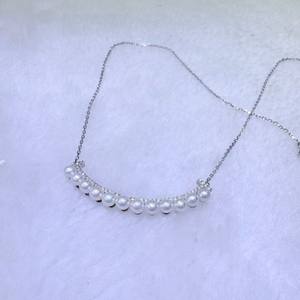 Collar de Plata de Ley S925 de Alta Gama, Estilo Retro Francés, Nuevo, con Cuentas Multicolores y Perlas Redondas de Agua Dulce Aurora - Product Image 1