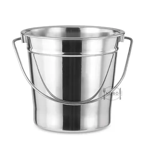 Wholesale stainless steel ice bucket champagne metal bucket for beer