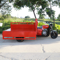 Tricycle à essence robuste à trois roues, construction robuste, 150cc, benne de transport lourde, pour la livraison de marchandises