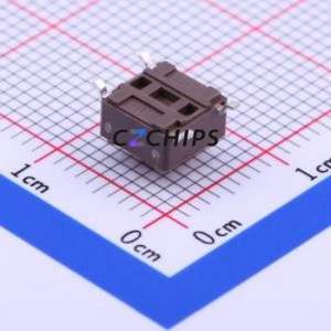 DTSM-62R-V-T/R Tactile Switch SMD-4P,6.2x6.2mm Switch Single Pole Single Throw Round Button 6.2mm 6.2mm - Product Image 2