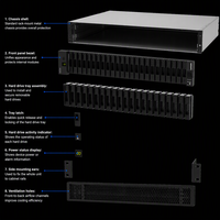 Matriz de Almacenamiento Híbrida Lenovo ThinkSystem DE4800H, Configuración de Alta Capacidad, 2U24 SFF, Montaje en Rack, Almacenamiento de Red Empresarial