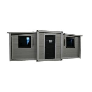 Structure en acier extensible de haute qualité pour villa et hôtel, pièce pliante à double aile avec mur-rideau en verre, <span class=keywords><strong>maison</strong></span> conteneur - Product Image 5