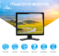 Küçük 17 İnç LED TFT Monitör 4:3 Kare Ekranlı Masaüstü Bilgisayar, Dahili Hoparlörlü ve Destekli