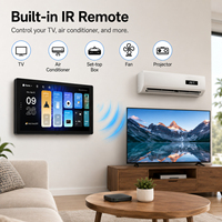 SIXWGH Panel de Control Inteligente Ultrafino de 7 Pulgadas con Pantalla OLED Deslizante, Asistente de Voz IA, Control por Aplicación, Pantalla HD 720P, Control Remoto IR