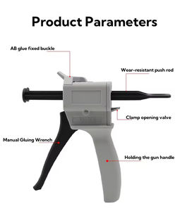Низкая цена 50 мл 1:1 2:1 10:1 двухкомпонентный ручной силиконовый пистолет для раздачи клея из эпоксидной смолы AB для картриджа для клея AB - Product Image 4