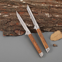Couteau pliant portable pour l'extérieur, couteau de défense personnelle pour la randonnée, l'exploration, la pêche, le camping