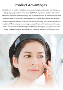 Analyseur de peau sans taxe Machine détection de pigmentation des rides analyseur de peau miroir intelligent analyseur de peau miroir magique - Product Image 2