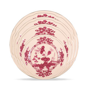 Hot Sale Luxurious Floral Design Vintage Style Plates with Gold Rim in Bone China <b>for</b> Wedding Decoration <b>Dinnerware</b> <b>Sets</b> - Product Image 5