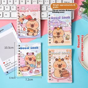 Cuaderno de bobina enrollable con texto bonito para <span class=keywords><strong>estudiantes</strong></span> de escuela primaria, Mini A7, Bloc de notas en espiral, pantalones de bolsillo con solapa, manual de palabras para <span class=keywords><strong>estudiantes</strong></span> - Product Image 6