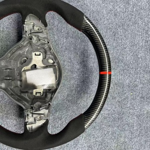Volant de direction en fibre de carbone de style GT pour Volkswagen Golf 6 GTI, modification et amélioration de la voiture - Product Image 2