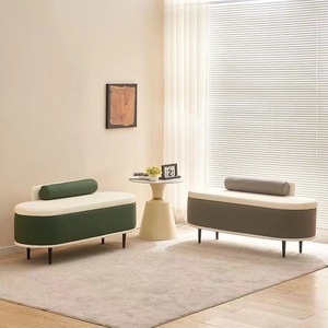 Muebles de Salón Dorados, Silla de Espera para Salón de Belleza y Barbería, Sofá de Espera de Alta Calidad - Product Image 6
