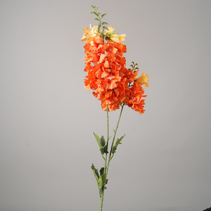 Fleurs artificielles de delphinium Greenway en PVC, plante entière, blanc, jaune, orange, violet, bleu, arrangements floraux décoratifs - Product Image 4