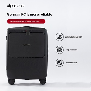 Valise à roulettes grande capacité Alpas Club 22 pouces avec serrure à code TSA, poignée télescopique, pour voyage d'affaires, homme, durable - Product Image 3