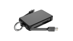 2000mAh Keychain Power Bank Built-in <b>Type</b>-<b>C</b> <b>Cable</b> 5V/1.5A Mini Emergency Portable <b>Charger</b> - Product Image 3