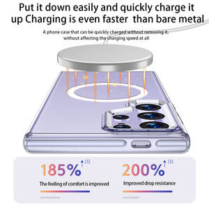 삼성 갤럭시 S24 플러스 울트라 S24 + 카메라 프로텍터 마그네틱 링 전화 투명 하드 PC Wls83 Wlons 용 클리어 케이스 - Product Image 3
