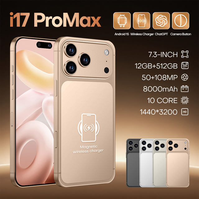 Factory-direct I17Pro Max Mobile Phones Android15 16+1TB SD Card SIM  Wi-Fi Business Tablet for Work, Entertainment and Gaming