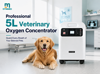 Concentrateur d'oxygène médical électrique DYNMED 5L pour animaux de compagnie, pour chambres hyperbares et cages de soins intensifs, générateur d'oxygène