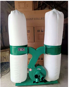 Collecteur de poussière industriel à double sac pour bois, incluant un moteur 3KW 4HP, et un collecteur de poussière sous vide 4KW très demandé pour machines à bois. - Product Image 4