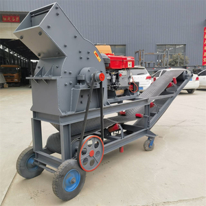 Máy nghiền búa động cơ diesel mini di động, máy nghiền đá nhỏ, máy nghiền than, kính, quặng vàng, đá, giá máy nghiền đá - Product Image 2