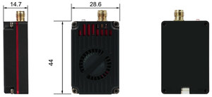 1.2G 3.3G 4.9-6G 4W VTX รองรับโปรโตคอล IRC Tramp เสียงและวิดีโอ 7-36V โมดูล RF สำหรับอุปกรณ์เสริมโดรนระยะไกล - Product Image 2