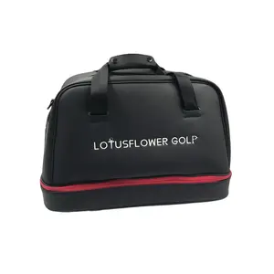 Sac de vêtements de Golf imperméable en cuir PU Portable sac de vêtements de Golf avec compartiment à chaussures sac de sport de voyage pour hommes