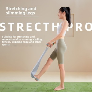 Sangle de yoga à forte tension, élastique, en viscose et polyester, corde de traction pour Iyengar, Pilates, entraînement physique - Product Image 5