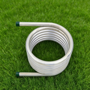 Bobina de acero inoxidable para bañera de hidromasaje calentada con leña, kit de bobina para calentamiento a leña, venta al por mayor para bañera de baño de hielo, inmersión en frío, bañera SPA exterior - Product Image 1