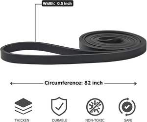 Lot de 5 bandes de résistance élastiques pour fitness, entraînement corporel et assistance aux tractions - Product Image 3