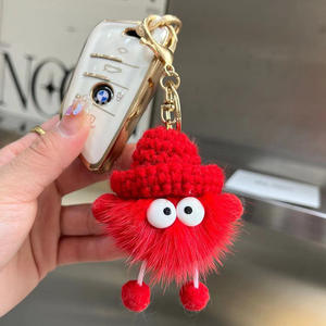 <span class=keywords><strong>Kawaii</strong></span>-Porte-clés elfe en peluche, porte-clés, sac à dos à breloque, pompon, accessoires pour femmes, mignon, elfe à la mode - Product Image 5