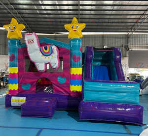 Combo Inflable con Diseño <span class=keywords><strong>de</strong></span> Llama, Castillo Inflable con Tobogán para Niños, Ideal para Alquiler en Fiestas - Product Image 4