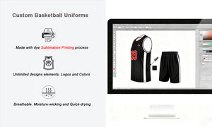 Uniforme <span class=keywords><strong>de</strong></span> Baloncesto para Equipos <span class=keywords><strong>de</strong></span> <span class=keywords><strong>Élite</strong></span> - Impresión Digital Personalizada, Transpirable, Diseño Personalizado <span class=keywords><strong>de</strong></span> Verano, Tecnología Avanzada <span class=keywords><strong>de</strong></span> Secado Rápido - Product Image 6