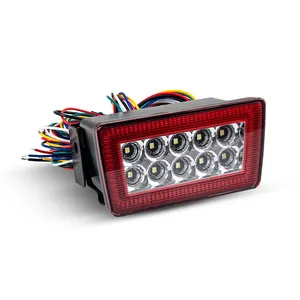 באיכות גבוהה אדום עדשת סדרתית LED אחורי ערפל זנב הפוך אור עבור סובארו WRX Canbus עיצוב