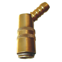 Connecteur à déconnexion rapide ZZ80-45 45 °   Coude pour HASCO Z80/9/13/19 en laiton avec/sans valve, moule de refroidissement OEM