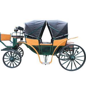 Carruaje Retro clásico para Parque, <span class=keywords><strong>caballo</strong></span> de turismo romántico, color negro, para viajes de boda - Product Image 1