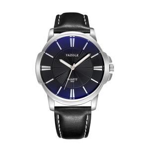 YAZOLE 332 <span class=keywords><strong>Montre</strong></span> <span class=keywords><strong>Bracelet</strong></span> Homme Luxe à Cadran Lumineux Étanche, <span class=keywords><strong>Bracelet</strong></span> en <span class=keywords><strong>Cuir</strong></span> Haut de Gamme, Style Décontracté à Quartz - Product Image 5