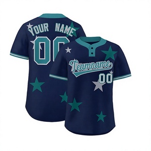 Uniforme de Béisbol Personalizado de Alta Calidad, Unisex, Camiseta Transpirable de Secado Rápido, Tallas Grandes, Ropa Deportiva con Impresión por Transferencia de Calor - Product Image 1