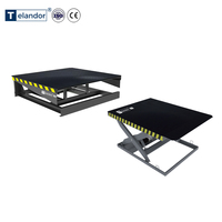 Plateforme élévatrice mobile portable pour déchargement hydraulique de conteneurs, capacité de charge 2T, hauteur de levage 1700 mm.