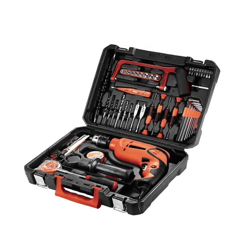 KONSUN 85222 prix pas cher 35pcs kits d'outils électriques ménagers ensemble de perceuse électrique