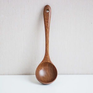 Wooden Soup Ladle Set 3Pcs Long Handle Eco Friendly Kitchen Cooking Spoon For Porridge Rice Stirring Serving - Product Image 5