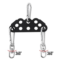Barre de traction latérale multi-prises et plaque d'extension pour machine à câbles, fixation double/simple pour salle de sport à domicile et système de poulie