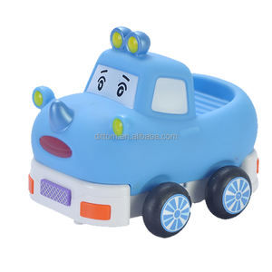 2,4G RC bebé dibujos animados goma suave lindo vehículo bebé truco coche inteligente Mini rinoceronte música Animal Coche - Product Image 3