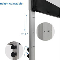 SCREEN PRO Écran de Projection Portable Pliage Rapide d'Extérieur 144 Pouces avec Support 16:9 4K Ultra HD Cinéma Maison 3D