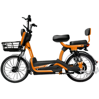 Vélo électrique 350W 48V robuste à moteur arrière, longue autonomie, haute vitesse, 2 roues, pour trajets professionnels, avec capteur