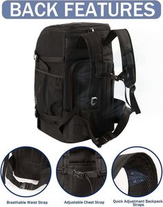 Échantillon Gratuit - Sac de Ski Unisexe Durable BSCI avec Compartiment Humide 50L - Sac de Voyage Rembourré pour Bottes de Snowboard et Bottes de Ski Tactiques - Product Image 3