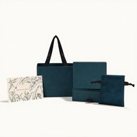 Coffret à bijoux de luxe avec logo personnalisé, emballage de bijoux avec pochette en velours et carte de remerciement